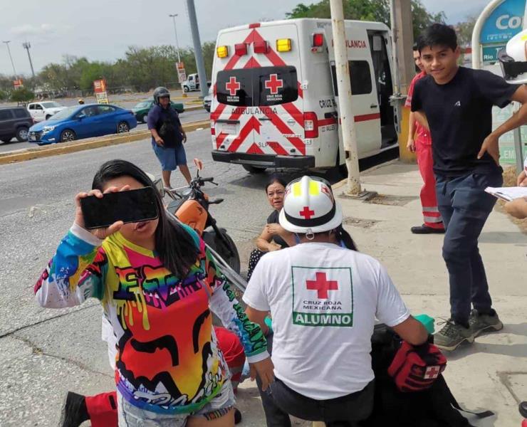 DAMA HERIDA EN ACCIDENTE     

