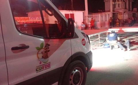 Quedó herido un motociclista
