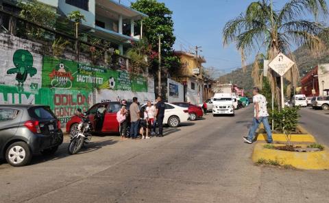 Choque en el bulevar 20 de Noviembre, Tamazunchale