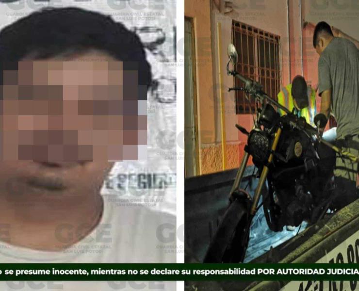 RAUDO MOTOCICLISTA QUEDÓ ENCARCELADO
