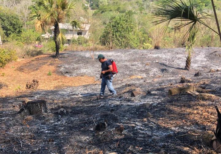 Movilización por incendio en San Martín Chalchicuautla