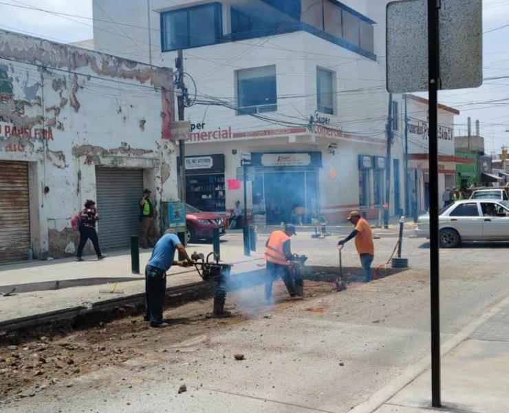 Avanza la obra de la calle "Morelos" 
