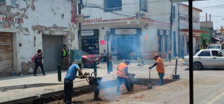 Avanza la obra de la calle "Morelos" Avanza la obra de la calle "Morelos"