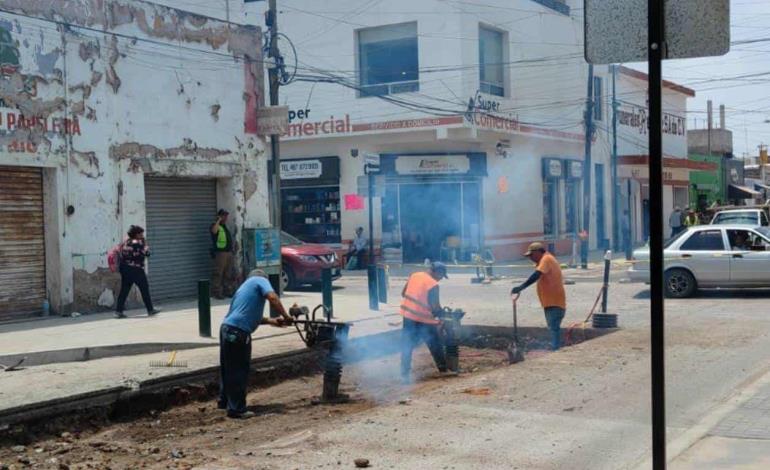 Avanza la obra de la calle "Morelos" 