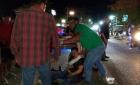 Motociclista chocó contra un vehículo        
