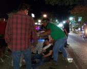 Motociclista chocó contra un vehículo        