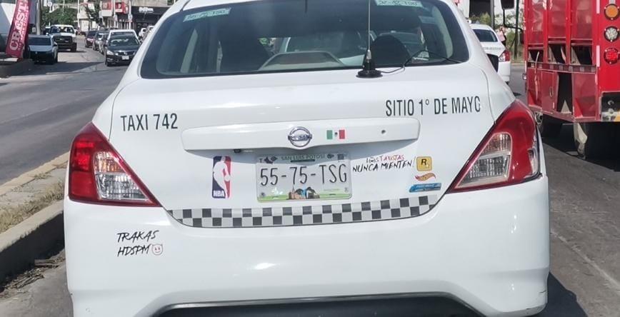 Taxistas ´violan´ la  Ley de Transporte