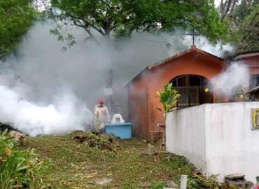 Por humedad, fumigan espacios