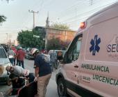 Ciclista lesionado   luego de chocar