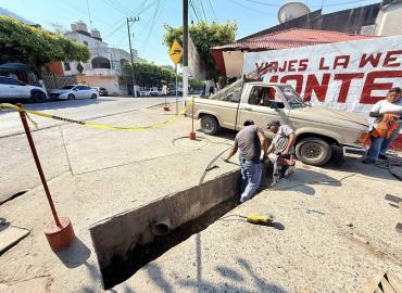 Rehabilitaron alcantarillas en Matlapa