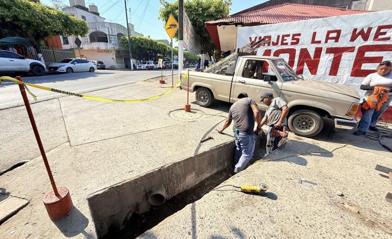 Rehabilitaron alcantarillas en Matlapa