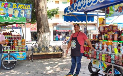 Aumenta venta  de raspados 
