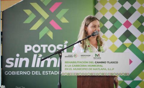 Marichuy continúa gestionando obras para Matlapa 

