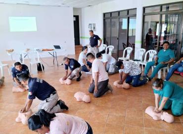 Recibió DSPyTM y PCM cursos de Primeros auxilios