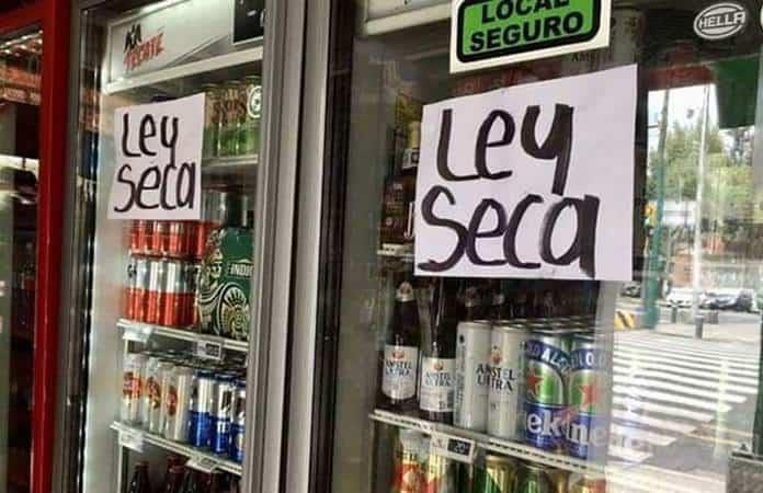 Anuncian Ley seca el proximo domingo