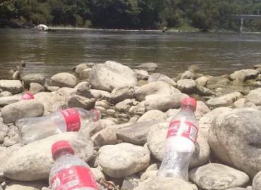 Dejan los parajes con mucha basura 
