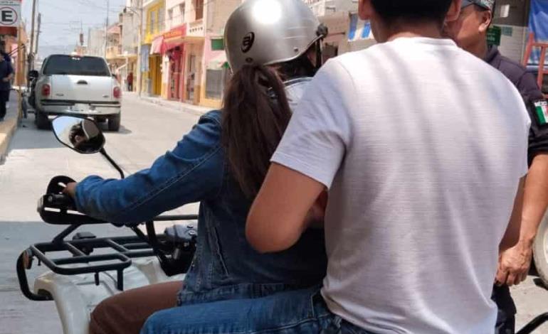 Motociclistas renuentes a usar el casco de seguridad