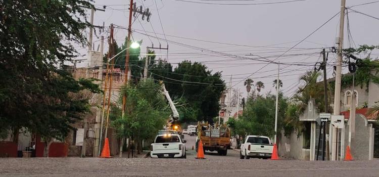 Fallas eléctricas en diversas colonias Fallas eléctricas en diversas colonias