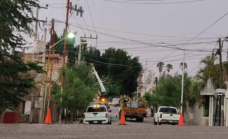 Fallas eléctricas en diversas colonias 