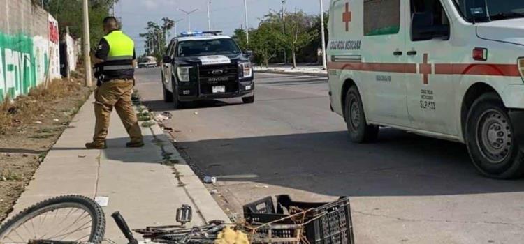 CICLISTA AGONIZA; FUE ATROPELLADO