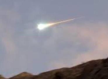 La bola de fuego fue un meteoroide