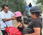 Edil promovió el uso de casco