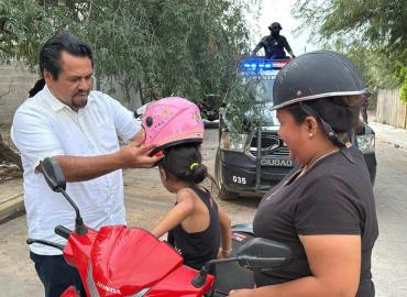 Edil promovió el uso de casco