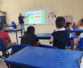 IMPARTIERON TALLER  SOBRE EL RECICLAJE