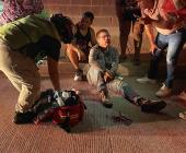 Ciclista herido