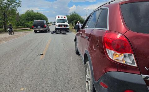 Motociclista quedó herido
