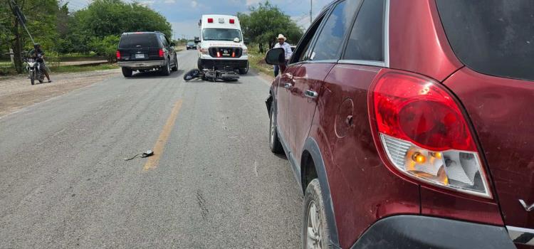 Motociclista quedó herido