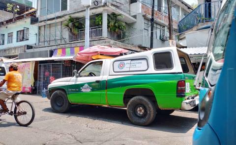 Protección Civil auxilió a indigente en la Plazoleta de Guadalupe

