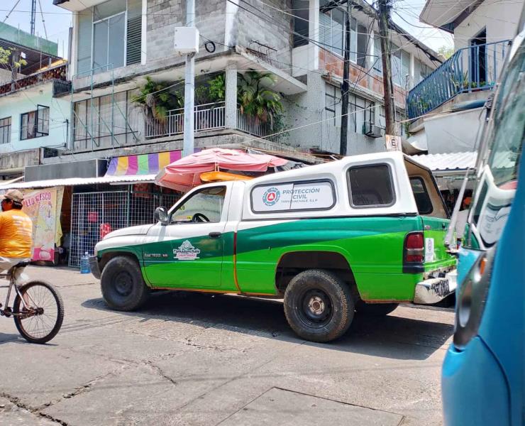 Protección Civil auxilió a indigente en la Plazoleta de Guadalupe

