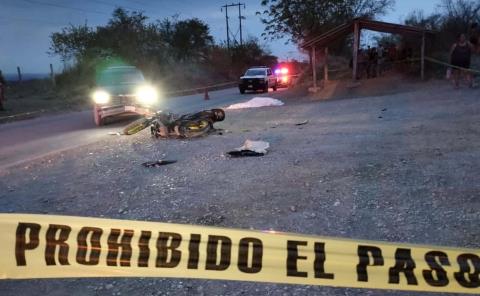 MOTOCICLISTA SE MATÓ EN CHOQUE
