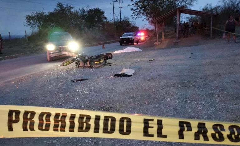 MOTOCICLISTA SE MATÓ EN CHOQUE