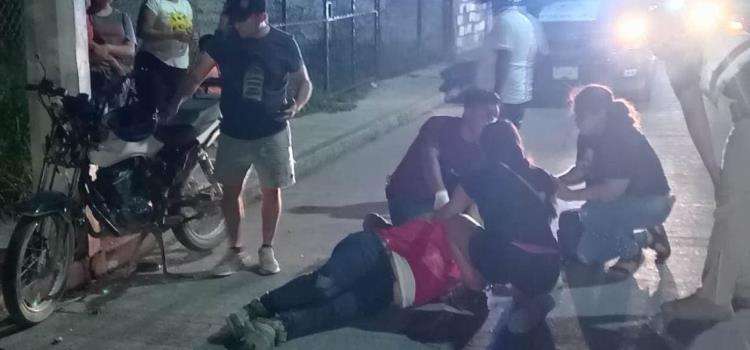 MOTOCICLISTA QUEDÓ GRAVE EN CHOQUE MOTOCICLISTA QUEDÓ GRAVE EN CHOQUE