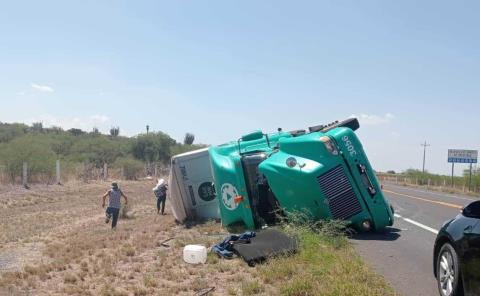 ¡Trailero herido!