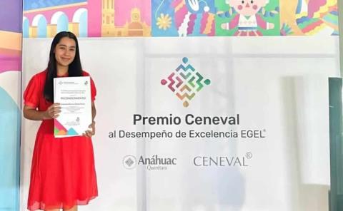 Premiaron desempeño de enfermera, Ceneval
