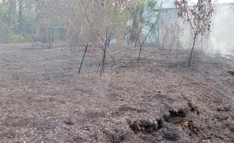 Movilización por incendio en Chapulhuacanito