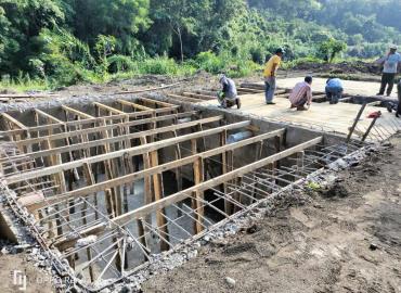 Avanza obra de fosa séptica en Santa María
