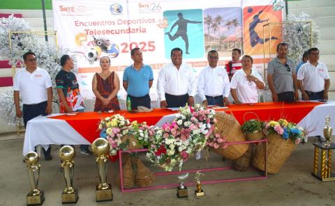 Inauguraron los Encuentros Deportivos Estatales de Telesecundaria en UDETA
