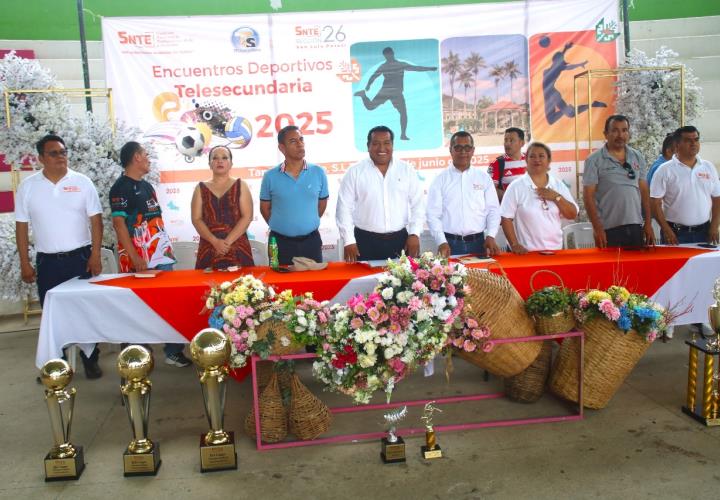 Inauguraron los Encuentros Deportivos Estatales de Telesecundaria en UDETA
