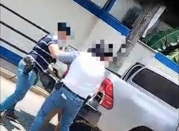 FGE aseguró a un sujeto en plena avenida Juárez