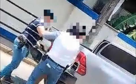 FGE aseguró a un sujeto en plena avenida Juárez