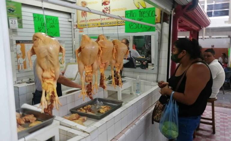 Al alza los precios  de pollo y jitomate
