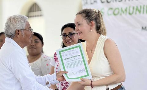 Reconocen a la presidenta por su apoyo a comunidades 
