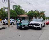 Tres accidentes en la zona urbana      