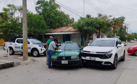 Tres accidentes en la zona urbana      
