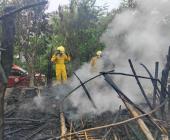 Incendio acabó con una casa        