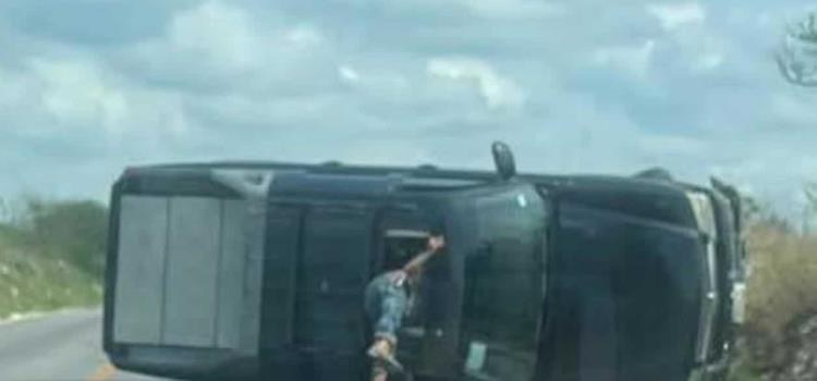 Herido en volcadura